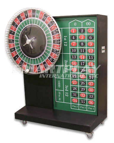 Roulette-style prize wheel