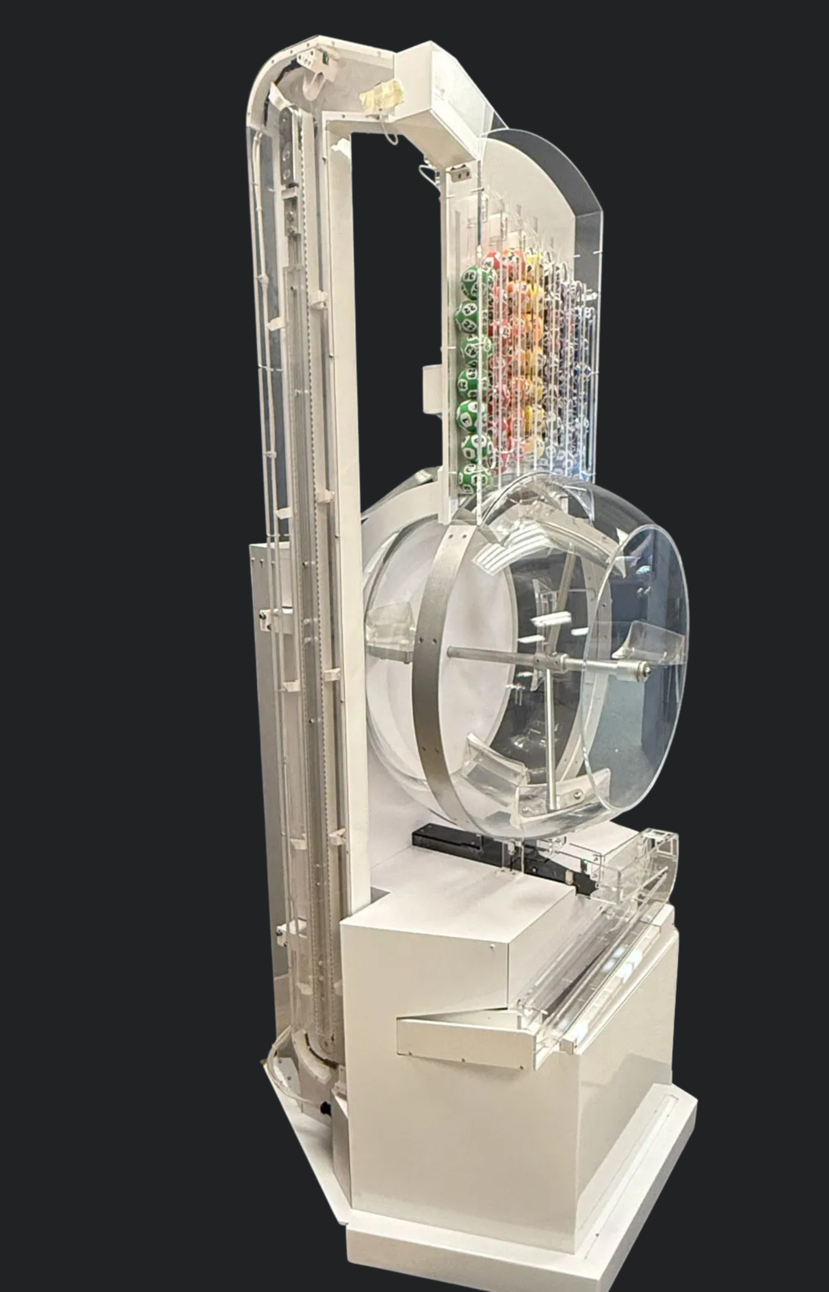 Criterion III gravity-mix lottery draw machine