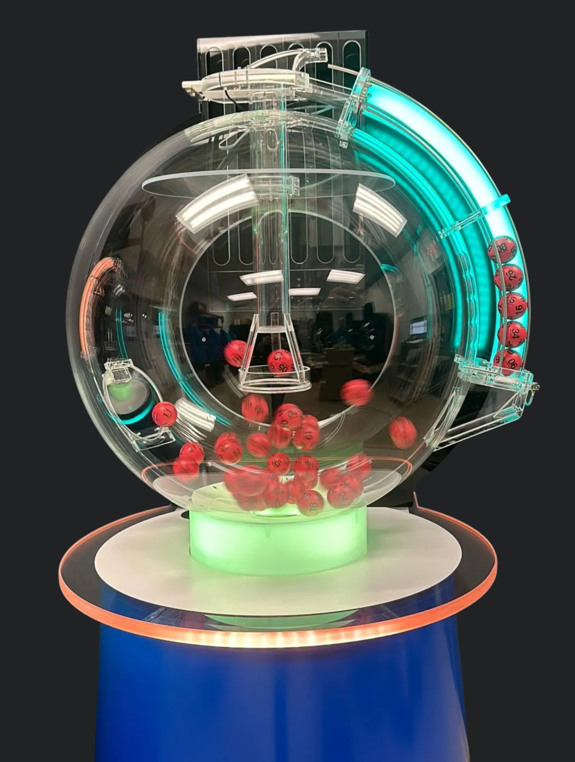 Jupiter air-mix lottery draw machine